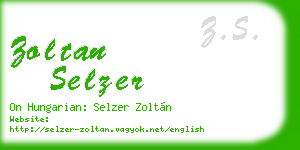 zoltan selzer business card